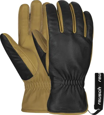 Zdjęcie produktu dla Rękawice Reusch Outsider z funkcją wiatroszczelności i oddychalności 7490 black/camel 10