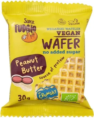 WAFELEK Z KREMEM ARACHIDOWYM I SOLĄ BEZ DODATKU CUKRU BIO 30 g - ME GUSTO (SUPER FUDGIO)