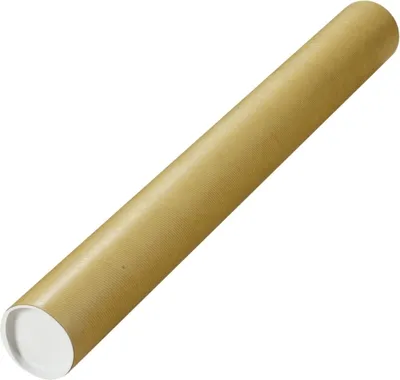 Produktbild von mayer-network 30001359 Versandrohre mit vormontierten Verschlusskappen - Ø 80 x 750 mm, braun, 10 Stück
