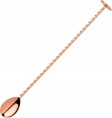 Produktbild von Kupfer-Barkeeperlöffel mit Spiralfuß 28 cm