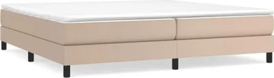 Obrázok produktu pre vidaXL Box spring bed frame cappuccino-brown 200x200 cm Imitácia kože