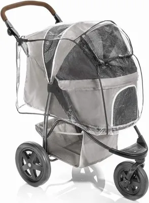 Immagine prodotto di Copertura antipioggia per TOGfit Pet Roadster - Copertura antipioggia per passeggino con apertura sul retro - Fori di ventilazione e finestra di visualizzazione - Ideale per il passeggino per cani TOGfit - Trasparente