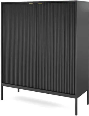 Produktbild von Hochkommode Nova 2D K-104 schwarz