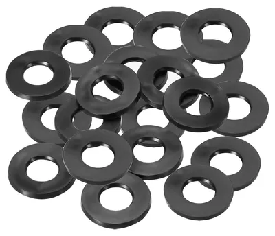 Produktbild von 20 Gummiringe, schwarz, 10 mm Innendurchmesser, 20 mm Außendurchmesser, 3 mm dick