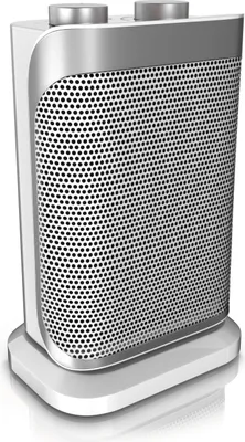 Produktbild von Brandson Heizlüfter 1500W, Keramik Heizlüfter mit Thermostat, 2 Leistungsstufen, Überhitzungsschutz, Automatische Abschaltung, Umkippschutz, 40° Oszillation, energiesparend, Weiß/Silber