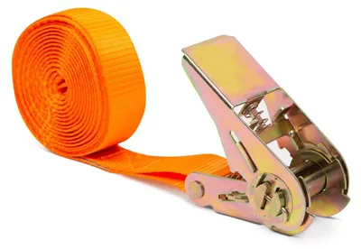 Productafbeelding van Bevestigingsriem met ratel - 5 meter x 25 mm - maximale draagkracht 500 kg