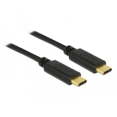Produktbild von Kabel USB 2.0 USB Type-C" Stecker > USB Type-C" Stecker 3,0 m schwarz 3 A Delock