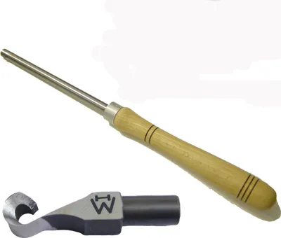 Produktbild von Universalhalter Ø 13mm mit Heft + Wiedemanns kl. gerader Ausdrehhaken (SET005)