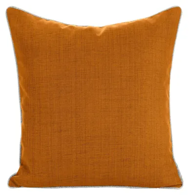 Zdjęcie produktu dla Poszewka na poduszkę GARDEN 45x45 cm pomarańczowa w kratę wodoodporna