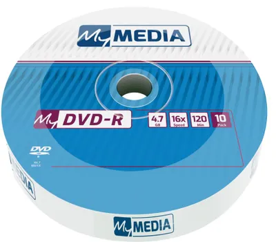 Produktbild von 1x10 MyMedia DVD-R 4,7GB 16x Speed matt silver Wrap