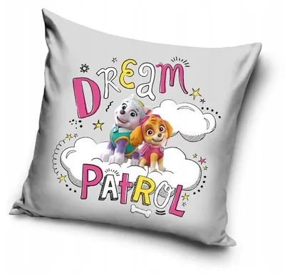 Produktbild von Carbotex Kissenbezug Paw Patrol Skye 40x40 cm Grau