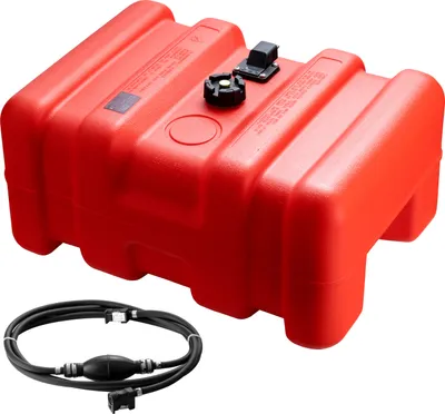 Produktbild von SucceBuy Marine Außenbord-Benzintank, 55 l/12 Gal. Tragbarer Boots-Kraftstofftank mit Schlauch, Polyethylen hoher Dichte