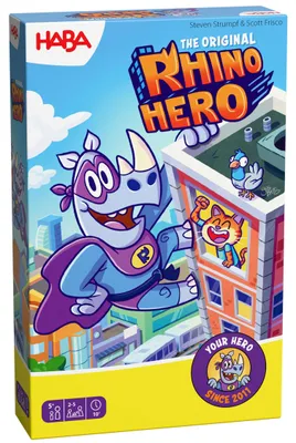Produktbild von HABA Rhino Hero - Spannendes 3D Stapelspiel und Karten Hochhaus - Geschicklichke