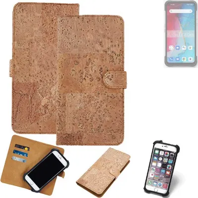 Produktbild von K-S-Trade Hülle kompatibel mit Unihertz TickTock-S  Kork Handyhülle Cover  Schutzhülle TPU Case Bumper in Hellbraun, (1x)