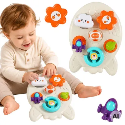 Productafbeelding van Woopie Baby 7-in-1 educatief raketactiviteitenbord