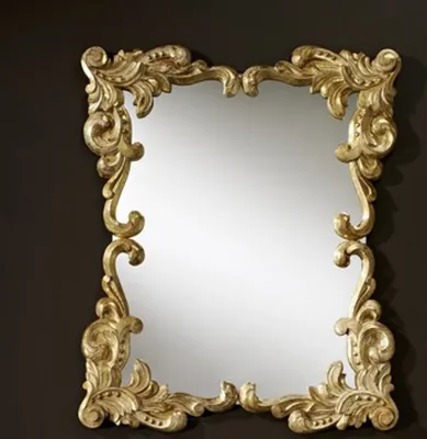 Produktbild von Casa Padrino Barock Wandspiegel Antik Stil Gold 92 x 110 cm - Barocker Spiegel