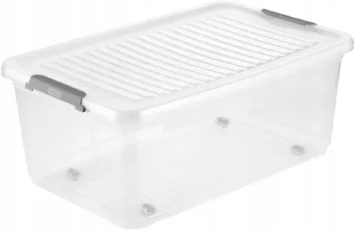 Image de keeeper 1100100100000 keeeper boîte de rangement "leo", 37 litres, transparent