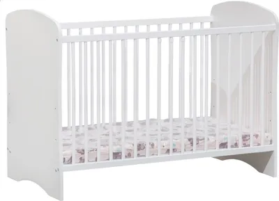 Produktbild von Babybett / Gitterbett Maipu 02, Farbe: Weiß - Liegefläche: 60 x 120 cm (B x L)