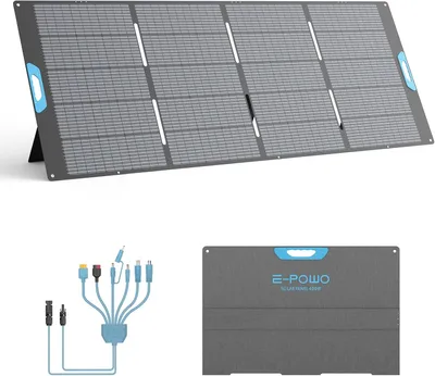 Immagine prodotto di Pannello solare pieghevole da 400 W, monocristallino, con un'efficienza del 23,5%, grado di protezione IP67 (resistente all'acqua)