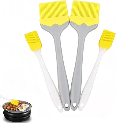 Imagen del producto de Pincel de silicona, juego de 4 unidades, versátil, ideal para la cocina