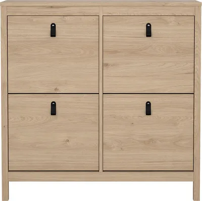 Produktbild von Madrid Schuhschrank 4 Klapptüren Eichen-Nachbildung.