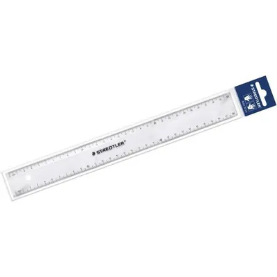 Produktbild von Staedtler 562 300 PB, Maßstabslineal, Kunststoff, Transparent, 300 mm, Sichtverpackung, 1 Stück(e)