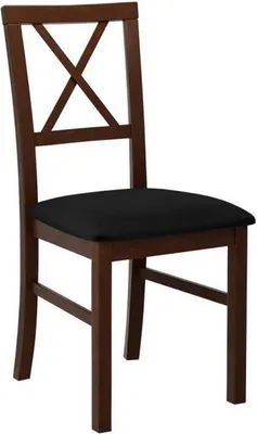 Image de Chaise de salle à manger FRATONIA 5 - noyer / noir