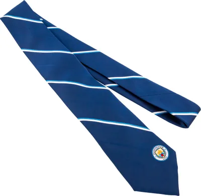 Image de Manchester City FC - Cravate Homme/Femme Unie TA11849 (Taille unique) (Bleu marine/Blanc)
