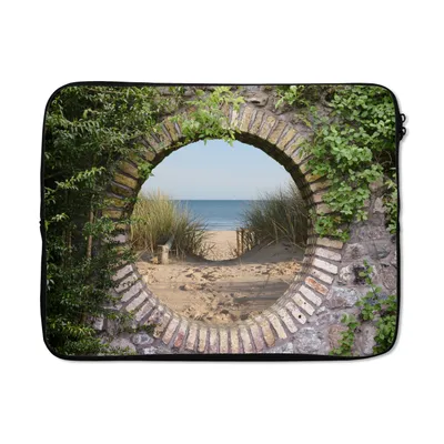 Produktbild von MuchoWow® Laptop Hülle 15 Zoll Aussicht - Strand - Düne - Sommer Laptoptasche - Laptoptasche - Sleeve - Rundum-Schutz