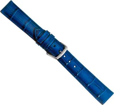 Produktbild von Ersatzband Uhrenarmband Kalbsleder Kobaltblau  20354S, Stegbreite:14mm