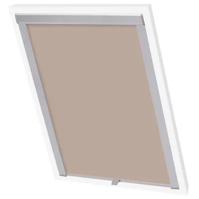 Produktbild von vidaXL Verdunkelungsrollo Beige SK06 GGL und GGU