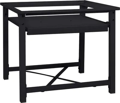 Produktbild von "Schlussverkauf" Badezimmerschrank - 1 PC Waschmaschinen-Podest Schwarz 60x56x52 cm Stahl  C16503