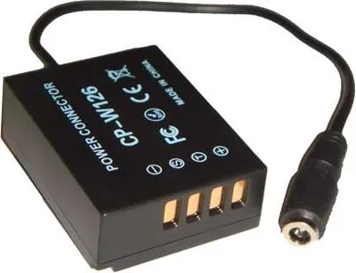 Produktbild von vhbw DC Kuppler Netzadapter kompatibel mit Fujifilm NP-W126, NP-W126s Akku