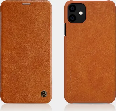 Obrázok produktu pre Ochranné koženkové flipové puzdro pre Apple iPhone 11 Pro MAX 6,5" hnedé puzdro