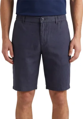 Produktbild von Brax kurze Hose einfarbig dunkelblau Leinen