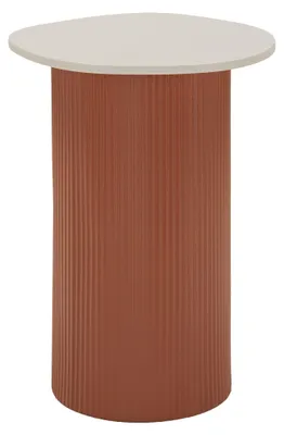 Produktbild von Misfat - Couchtisch, 35x37x53h cm Weiß Marmor, Quadratische Form