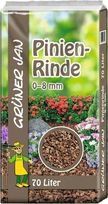 Produktbild von Pinienrinde 70 L 2-8mm Körnung Pinienmulch Dekorrinde Rindenmulch Bodenabdeckung