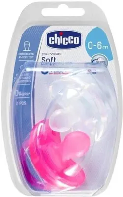 Productafbeelding van Fopspeen Physio Soft 100% Silicone 2 Stuks 0-6 Maanden