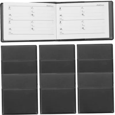 Productafbeelding van Mini Adresboek Set van 12 Stuks voor Telefoonnummers en Adressen