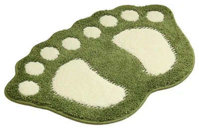 Image de Tapis de bain antidérapant, paillasson, 40x60 cm, vert