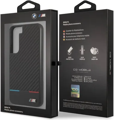 Image de Hardcase Bmw Bmhcs22Mpucartcbk S22+ S906 Black/Black M Collection Triangles