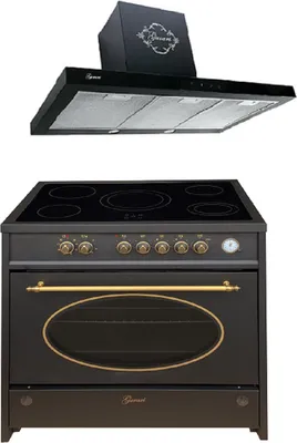 Produktbild von Gurari Elektro-Standherd GCH E 912 BL r + GCH 462 BL 9 Prime Dunstabzugshaube 90cm