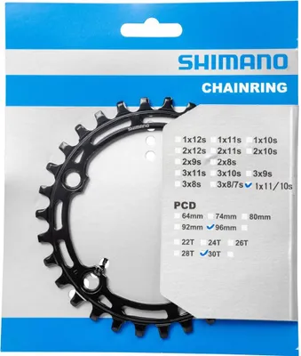 Produktbild von SHIMANO DEORE FC-M5100 Kettenblatt 30 Zähne - MTB Kettenblatt für 1x12-fach A...