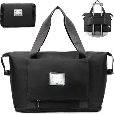 Produktbild von Reisetasche Sporttasche für Damen, Handgepäck faltbare Reisetasche, Wochenendtasche, geeignet für Sport und Reisen