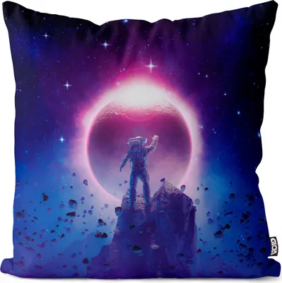 Produktbild von VOID Weltall Astronaut Planet Kissenbezug Kissenhülle Sofakissen Kissen Deko Outdoor-Kissen Dekokissen