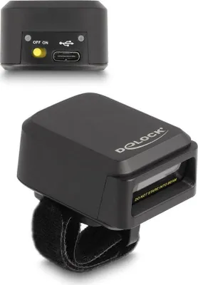 Produktbild von DELOCK Ringbarcode Scanner 1Dund 2Dmit 2,4GHz oder Bluetooth