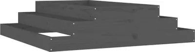 Zdjęcie produktu dla vidaXL Sadzarka szara 110x110x27 cm lite drewno sosnowe