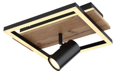 Produktbild von LED Deckenleuchte, Holzoptik, Hintergrundbeleuchtung