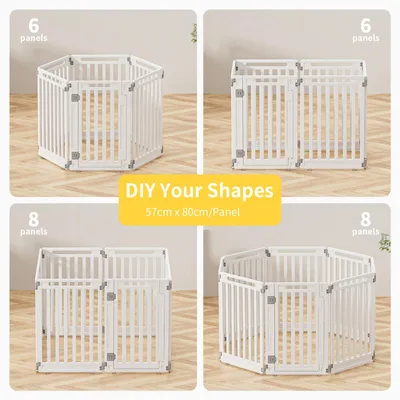 Imagen del producto de Jaula para perros plegable, con puerta, de 112 x 97 x 80 cm, apta para uso interior y exterior