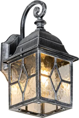Produktbild von Qazqa Vintage außen Wandleuchte, Außenlampe, Wandlampe für den Garten - London - Silber, max. 60W, Geeignet für LED, 15.1cm, IP23, Quadratisch